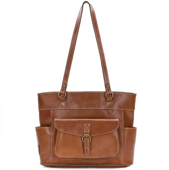 Patricia Nash Handbags - Patricia Nash Bolsena Brown Leather Tote Bag Purse Shoulder Bag